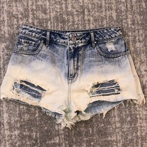 PACSUN WOMENS HIGH RISE JEAN SHORTS SIZE 26